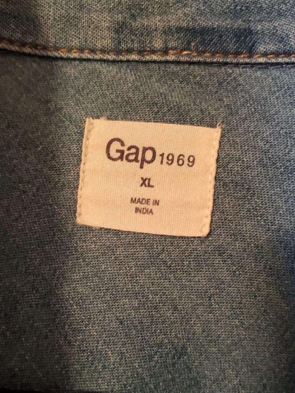 GAP 1969 Light Blue Denim Shirt - Picture 2 of 3